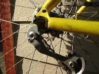 Side view of tensioner