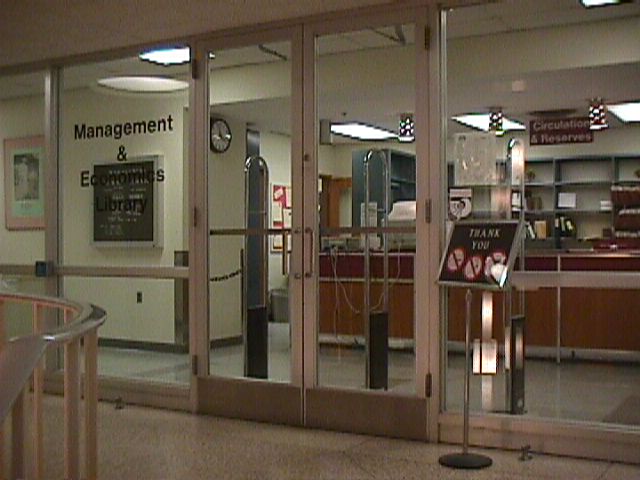 Management & Economics Library Entrance
