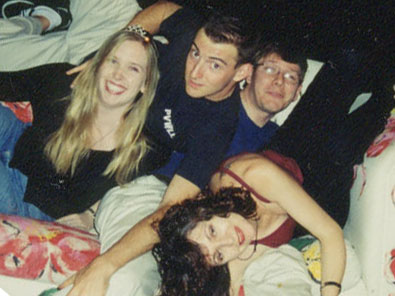 The Barrow Gang Pig pile - hmm, Bill's on bottom
