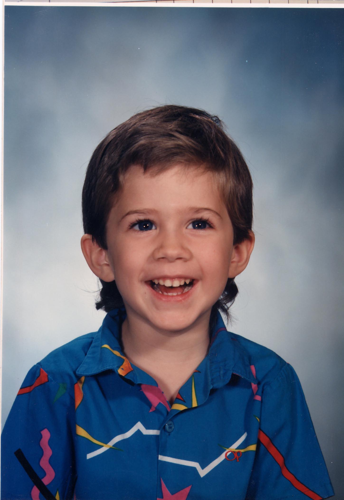 Matthew at 4 -- what a beautiful happy kid :-)