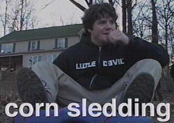 Ryan corn sledding