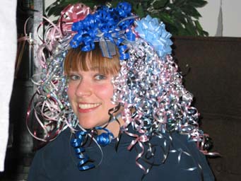 Erin at her wedding shower