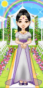 Monica on her wedding day