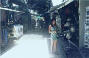 The busy town of the island where all the activities are located