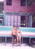 Posing in front of the now deserted movie prop
