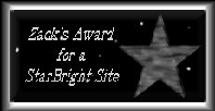 Zach's StarBright Site Award