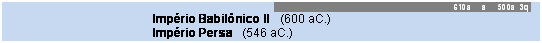 Caixa de texto: 610a     a     500a  3q 
			Imp�rio Babil�nico II   (600 aC.)
			Imp�rio Persa   (546 aC.)
						
