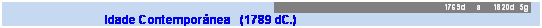 Caixa de texto: 1769d     a     1820d  5g 
		Idade Contempor�nea   (1789 dC.)
						
