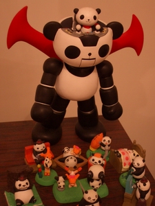 robot protecting the villagers
