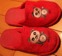 slippers bought in Kunming
