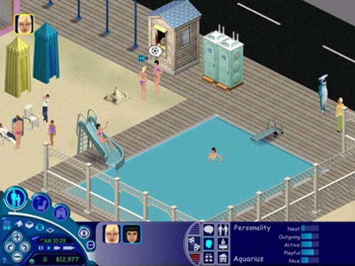 Vacations at the swimming pool
