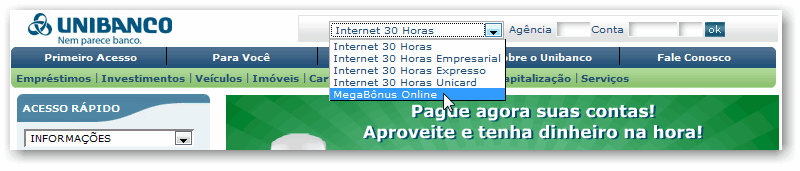 Megab&ocirc;nus Unibanco