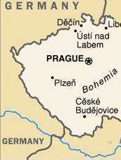 [Map of Czech Republic]