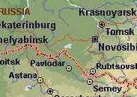 [Map of Present Kazakhstan]