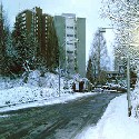 Shot of the dormitories in Germany