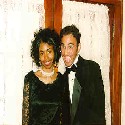 Elizabeth, my high school girlfriend, and me getting silly and taking pictures before heading off to the senior high school Prom.  Note again, the glasses.  Man, I looked a lot younger then!