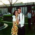Me and my sister, Carmelita, at my high school graduation