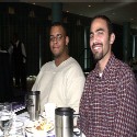 Me and Felix Mendez, hangin at a banquet reception.