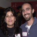 Me and Lisa Luevanos, a really cool friend from work, at an after-work social event.