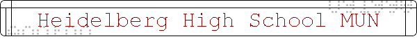 Heidelberg High School MUN