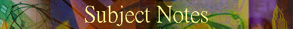 Subject Notes
