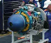 A Lycoming T-55 turbine engine.