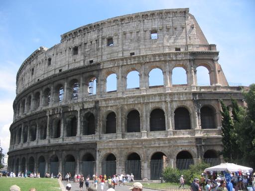 The Colosseum of Rome. Public domain image from Wikimedia Commons
