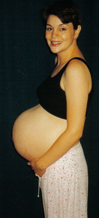 HollyCatheryn, 42 weeks pregnant, in labor