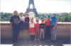 In front of the Eiffel Tower, Paris.