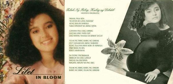 CLICK album cover for media player download of Lilet singing 'Tulak ng Bibig, Kabig ng Dibdib'