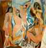 Les Demoiselles d'Avignon. Paris. June~July/1907. 243.9 x 233.7 cm. Oil on canvas. Museum of Modern Art, NYC. 