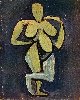 Femme nue debout tourn�e vers la droite. Paris. Spring/1908. 27 x 21 cm. Oil on wood. Heirs of Picasso. 