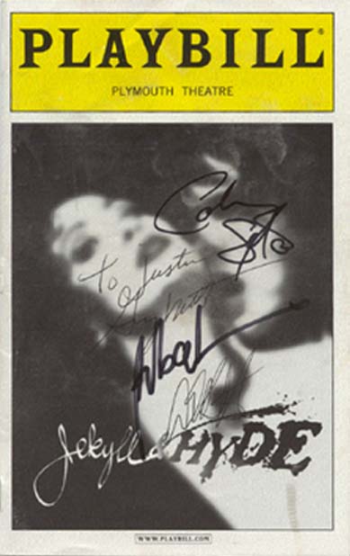 Autographs from Sebastian, George, Andrea and the lovely Coleen
