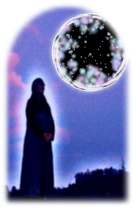 The AURA you are seeing in this picture on Rosemary showed up in the photograph - it was not added to the portrait.