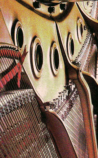 el piano, por dentro