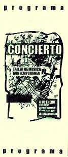 Folleto del Concierto