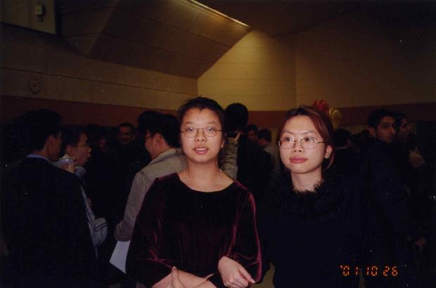 Jennifer and Maggie. Taken on Commencement 2001. They both look very elegant and pretty!