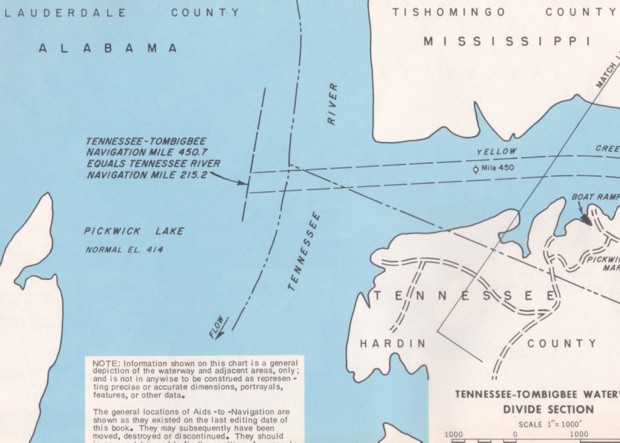 Chart No. 1, Tennessee-Tombigbee Waterway