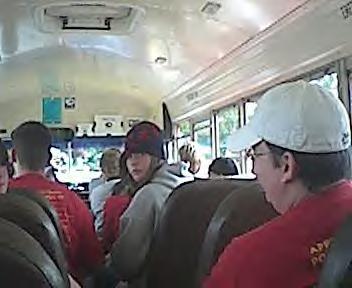 Bus 1 was SO crowded...hmm...*wonders why*