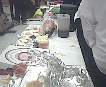 Food at Rigo's party
