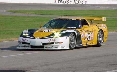 Yellow C5-R Corvette