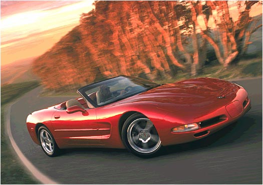 Red Convertible Corvette