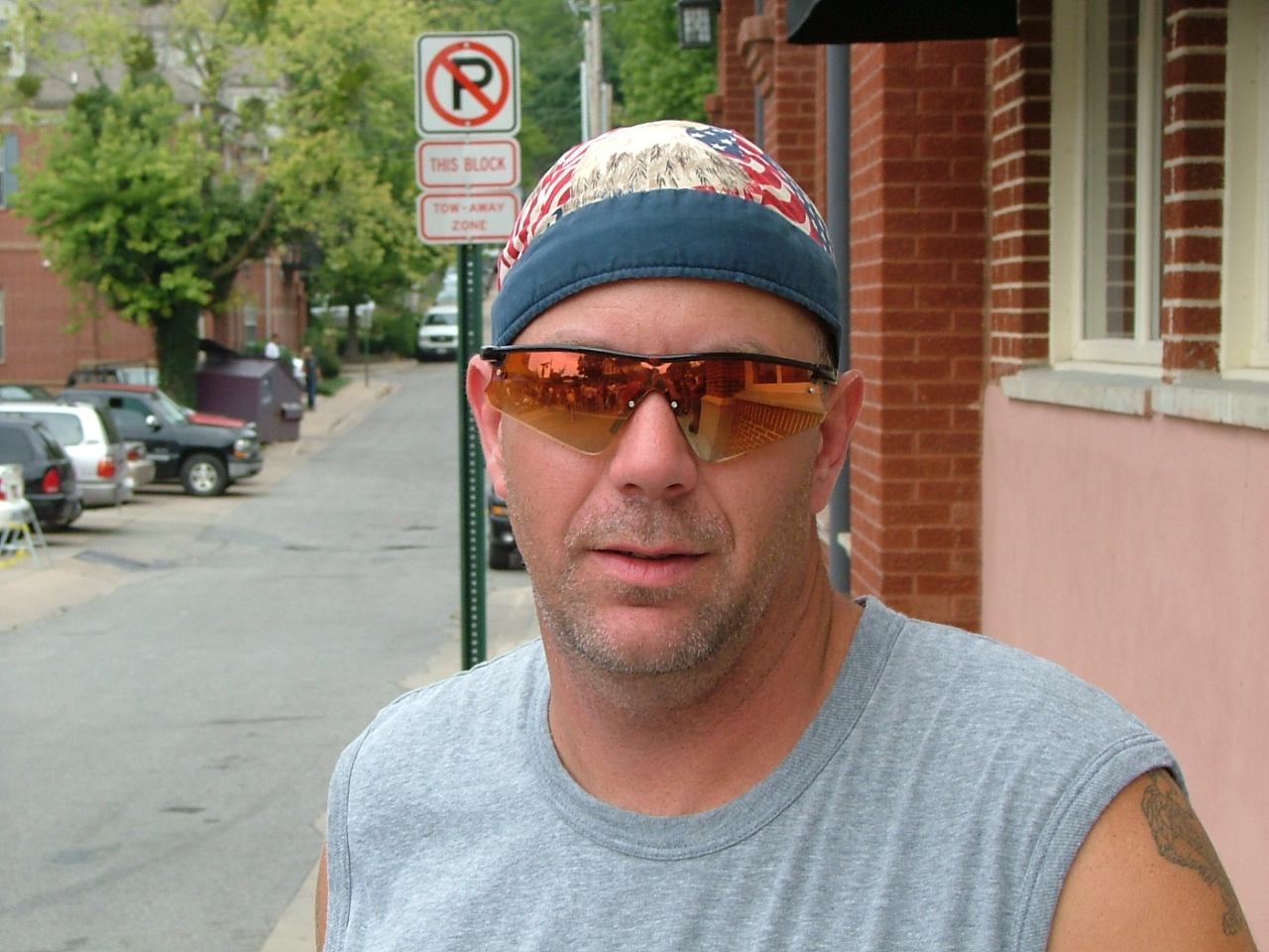 Got the biker look going