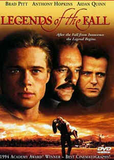 Legends of the Fall poster with Brad Pitt, Anthony Hopkins and Aidan Quinn