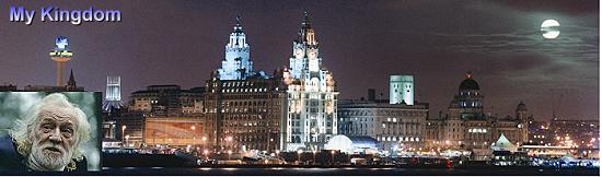 The Liverpool Waterfront at night.