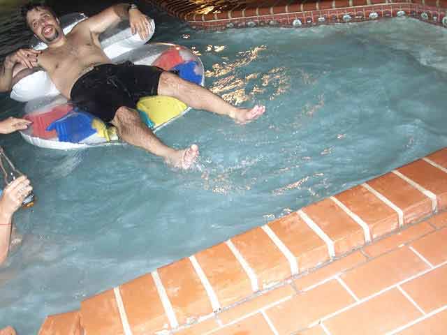 Chill on a float... for as long as you could cause we loved throwing people off