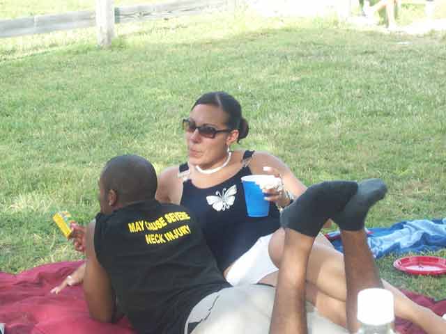 Omar and His Girl Chillin on a Blanket