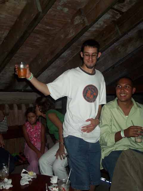 Ruben With Beer in Hand Groovin