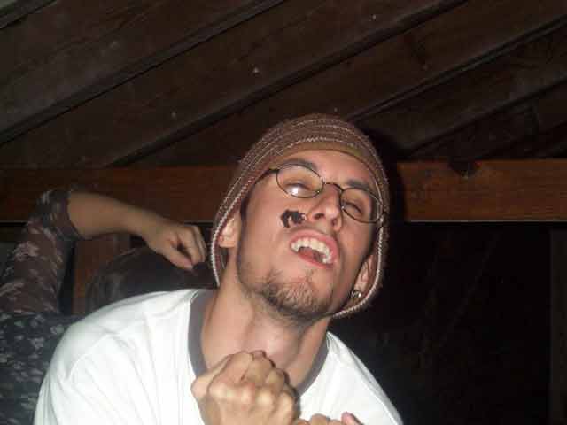 Ruben With a Cake Mole Doing His Best Enrique Impression