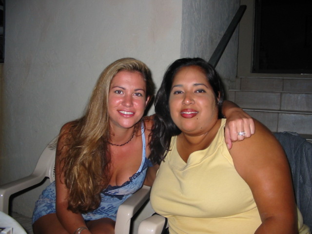 Liz and her friend Amy.